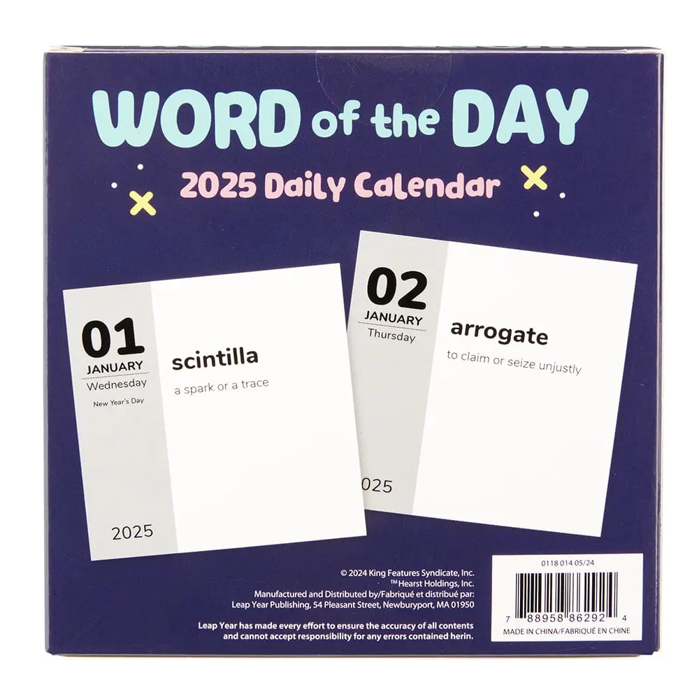 2025 Page-A-Day Assorted Desk Calendars, 5" x 5"