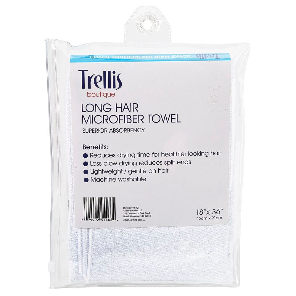 Trellis Boutique Long Hair Microfiber Towel