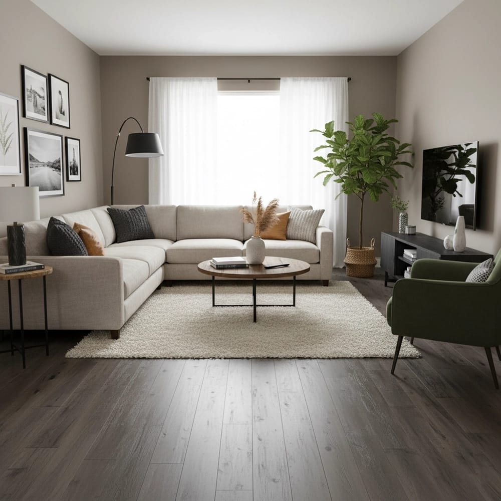 Bellawood Artisan 7/16" Bristol Tavern Hickory Distressed Engineered Hardwood Flooring, Gray, 28.06 sq. ft. ($8.02/sq. ft.)