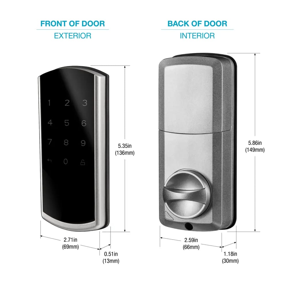 Master Lock Bluetooth Deadbolt, Silver