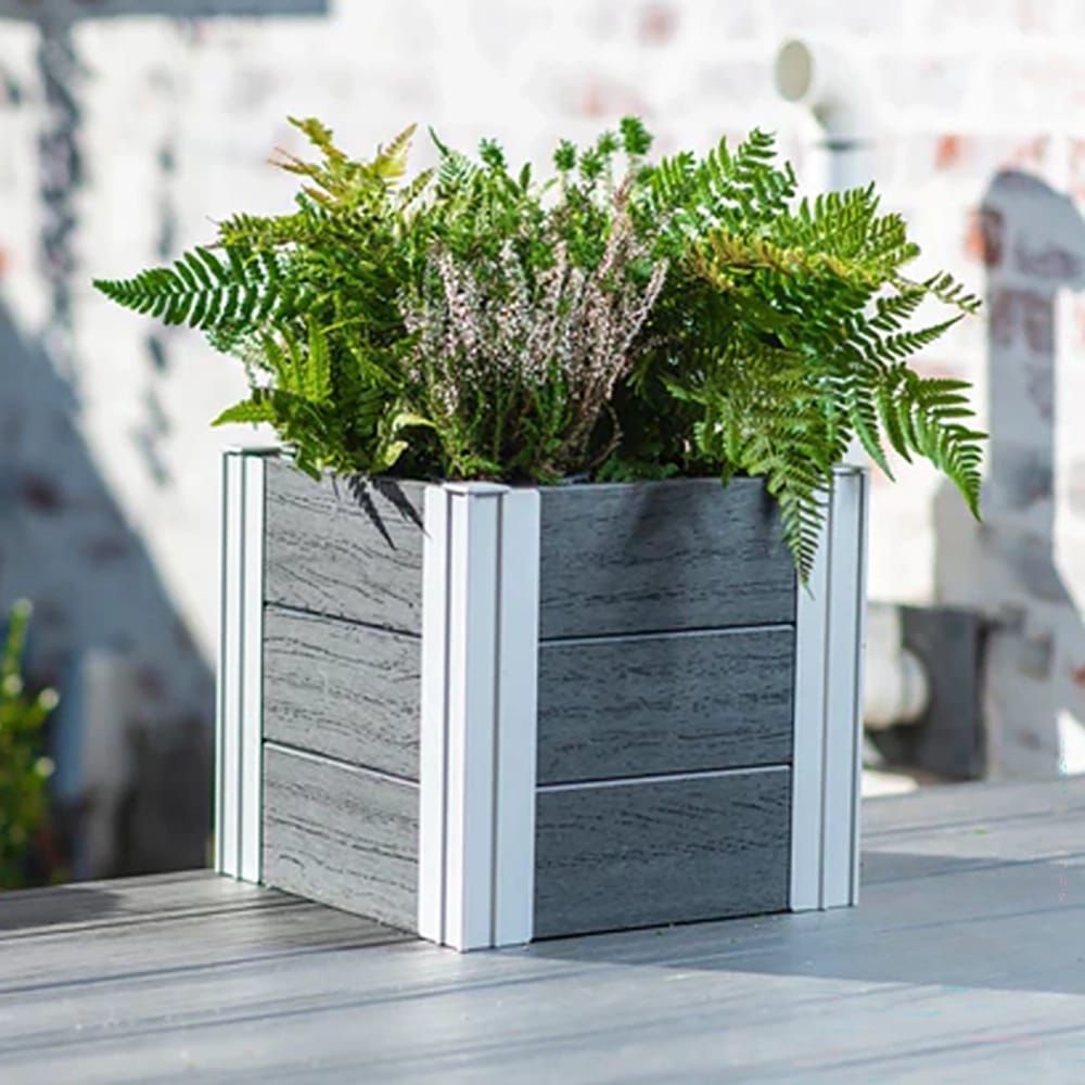 Vita Urbana 12" Cube Planter, Slate