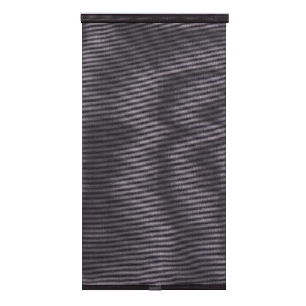 Cordless Sunscreen Roller Shade, Black, 34" x 66"
