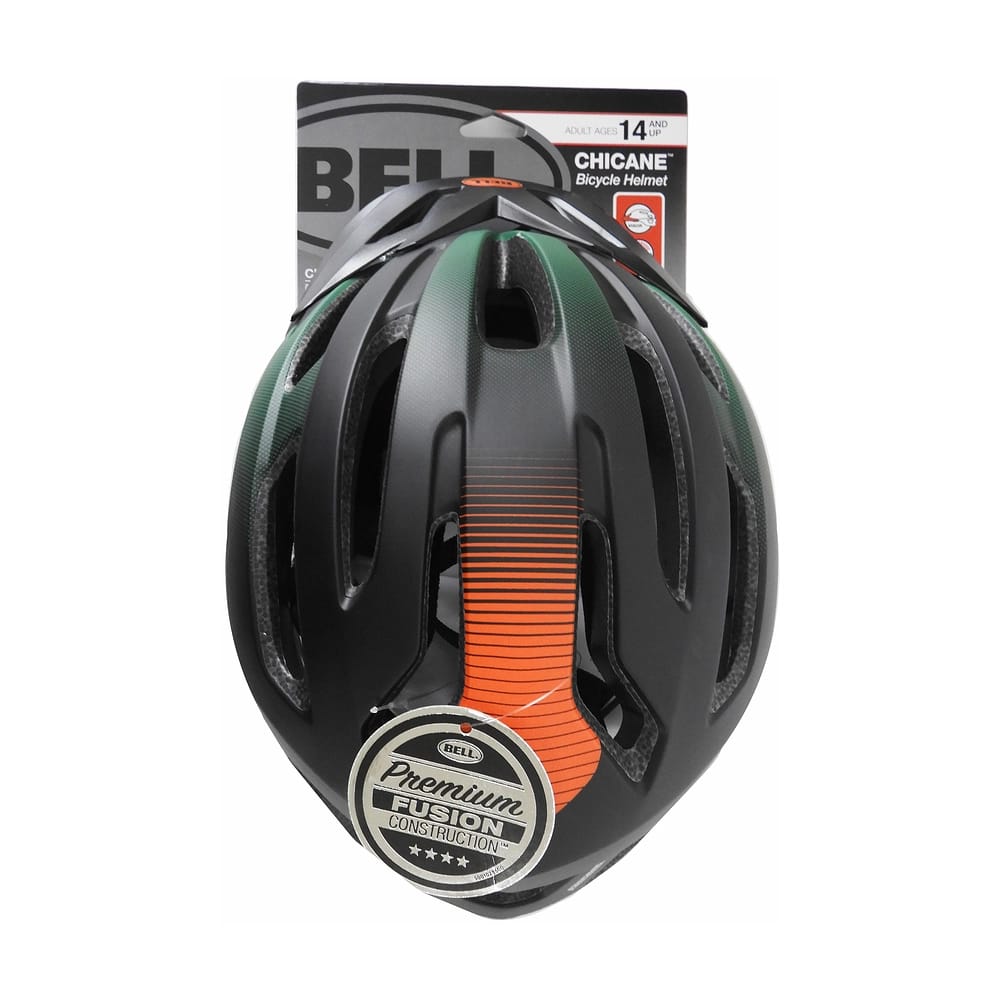 Bell Chicane Adult Bike Helmet, Black/Orange