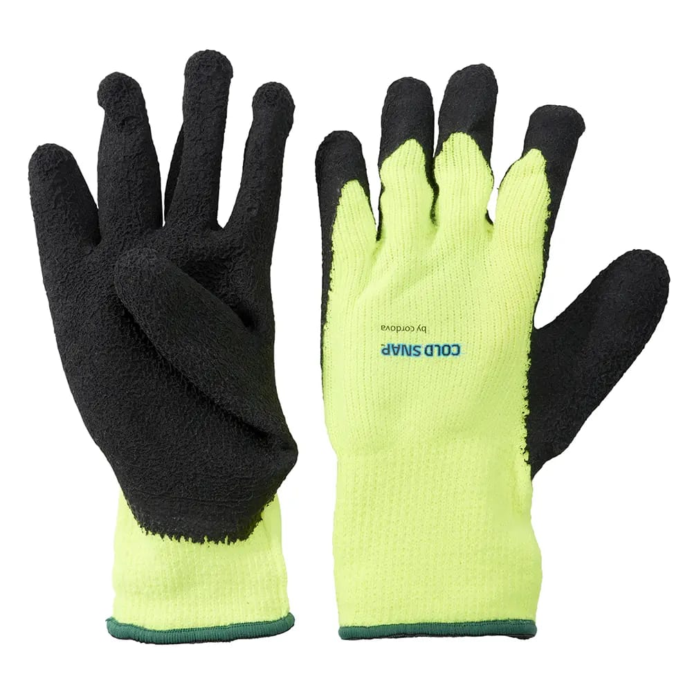 Cold Weather Hi-Visibility Latex Coated Gloves