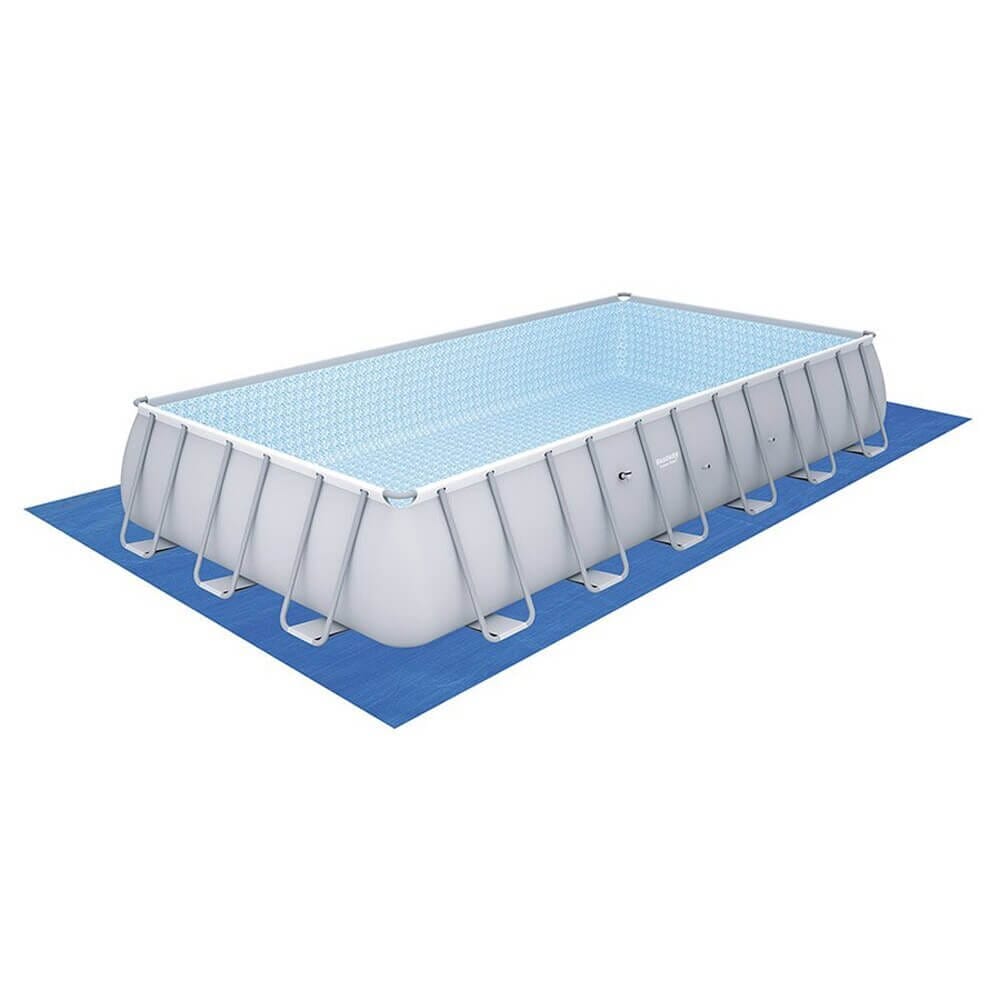 Bestway 24' x 12' x 52" Rectangular Above Ground Swimming Pool Set with Pump