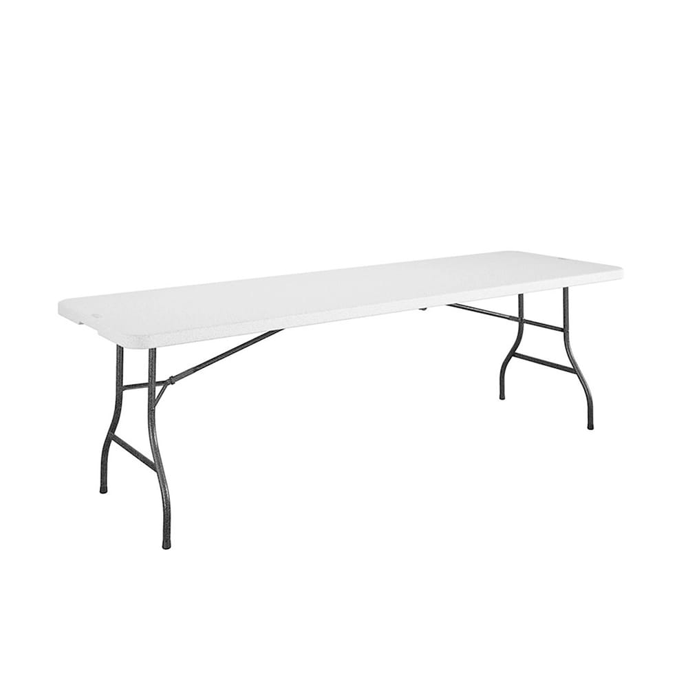 Cosco 8' Resin Straight Table, White