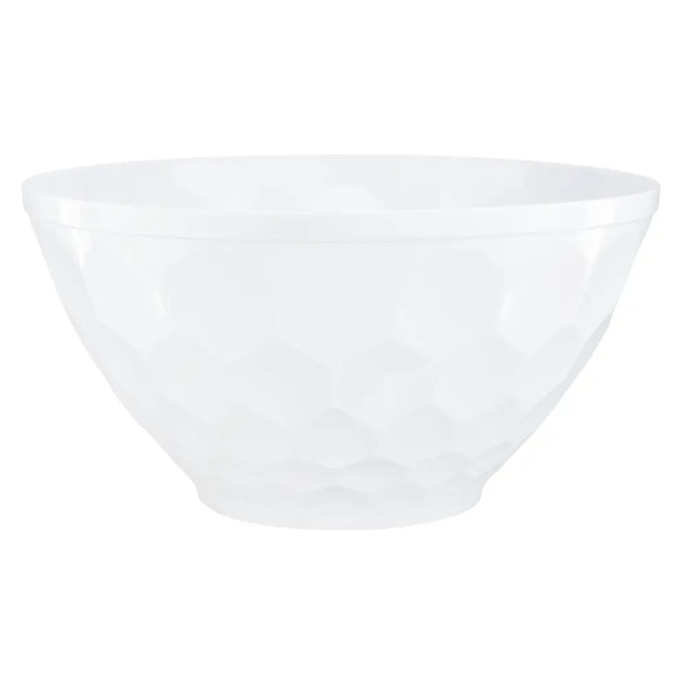 Premium Plastic 200 oz White Serving Bowl, 2 Count