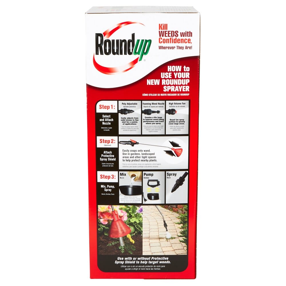 Roundup 2 Gallon Sprayer with Protective Spray Shield