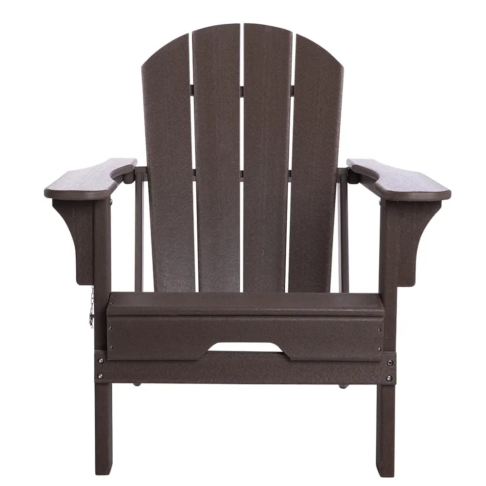 Folding Adirondack Chair, Brown