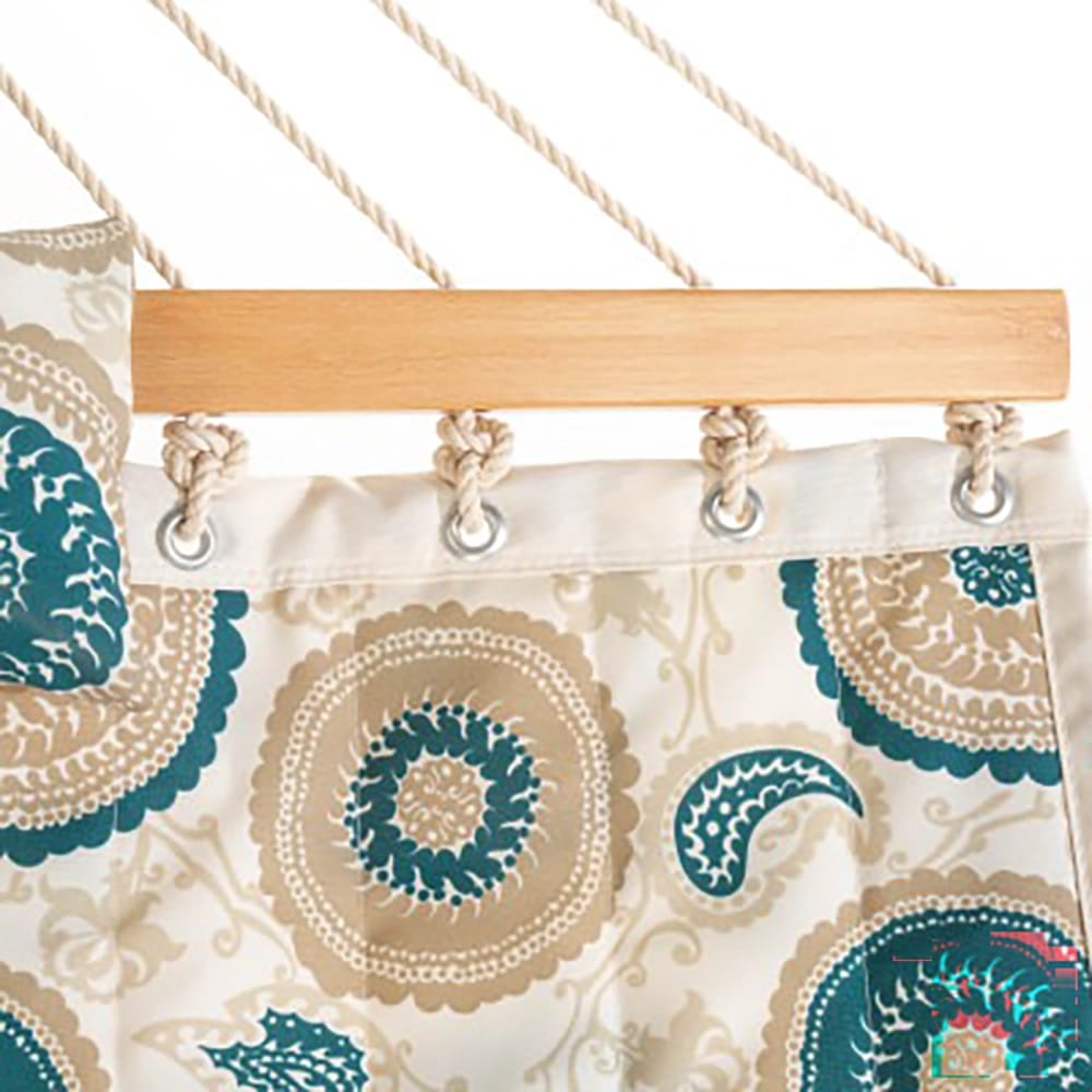Large 45'' Quilted Fabric Hammock with Hammock Stand, Medallion