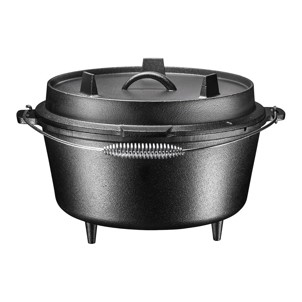 Bruntmor 8.5-Quart 3-Legged Round Cast Iron Pot
