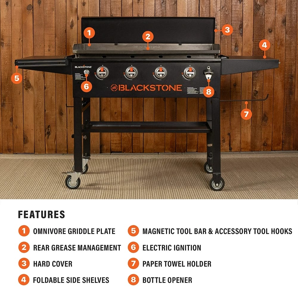 Blackstone 36" Griddle with Folding Side Shelves