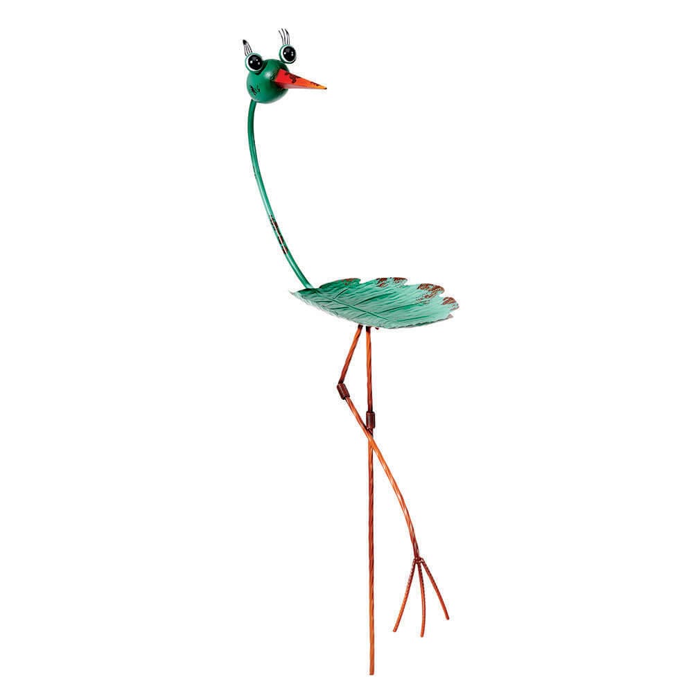 Outdoor Living Accents Metal Flamingo Bird Feeder, 37"