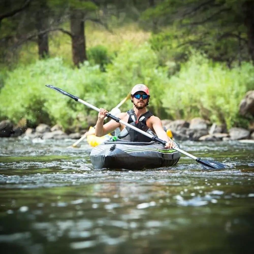 Sevylor Quickpak K5 1 Person Inflatable Kayak, Gray/Green
