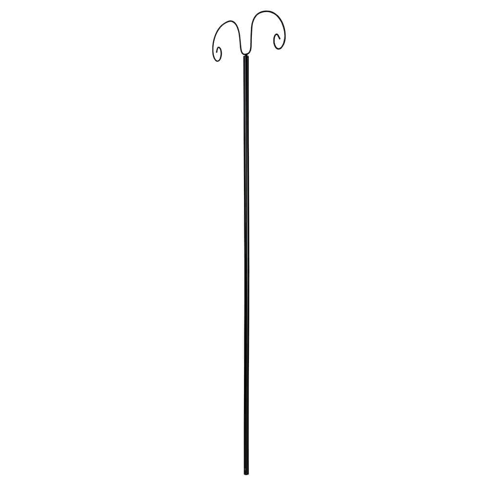 Outdoor Living Accents Wrought Iron Outdoor String Light Pole, 110"