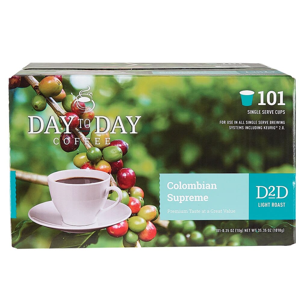 Day to Day Colombian Supreme Coffee, 101 Count