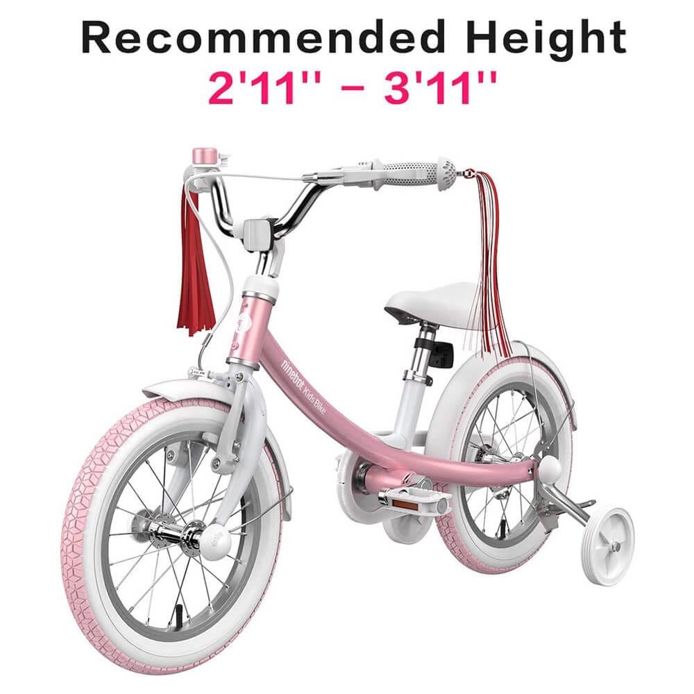 Segway Ninebot 14" Kids' Bike with Training Wheels & Kickstand, Pink