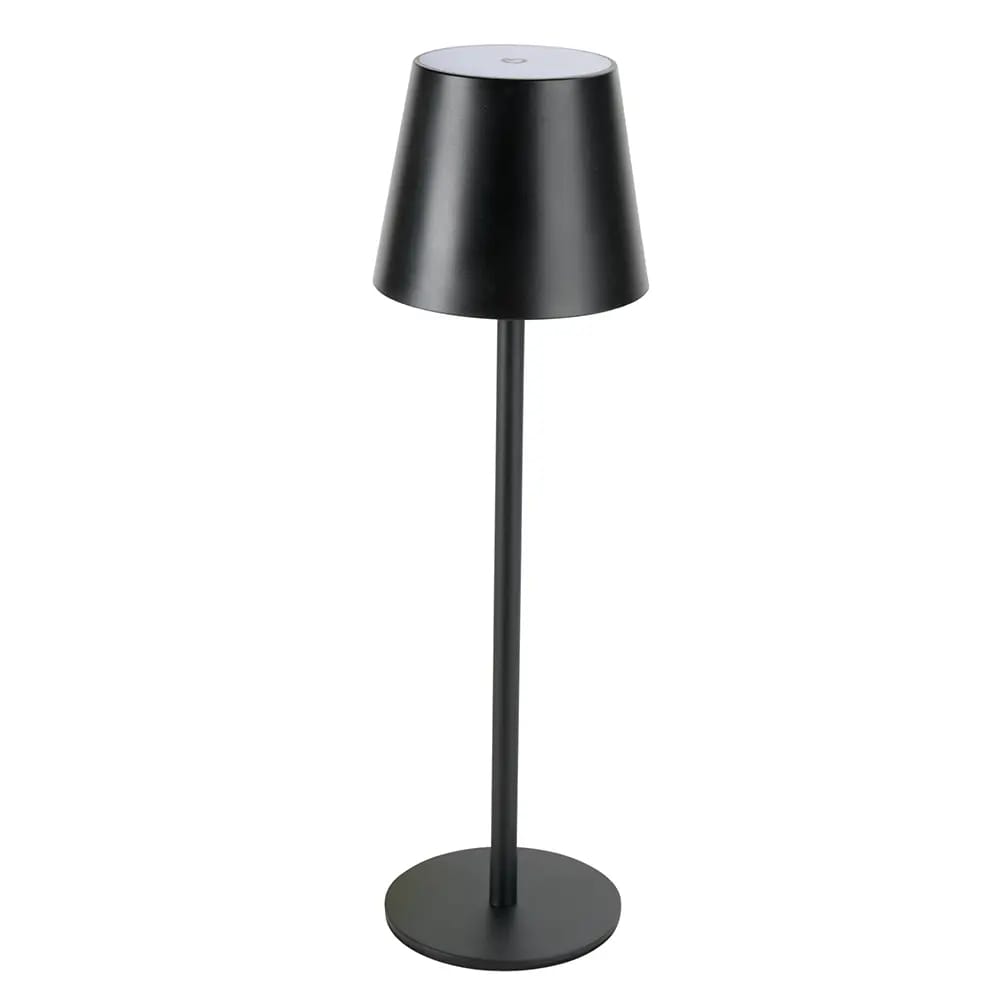 West Bay Rechargeable LED Table Lamp, Black