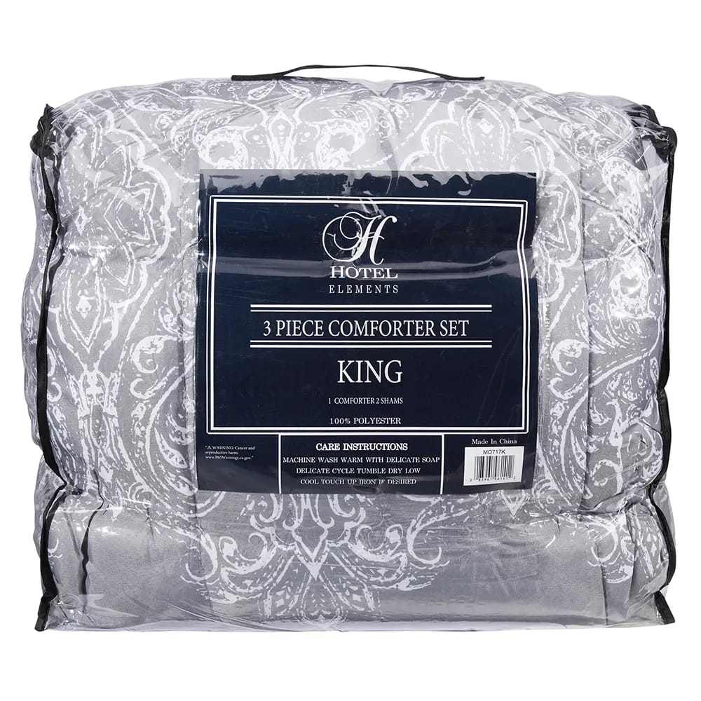 Hotel Elements King Comforter Set, 3 Piece