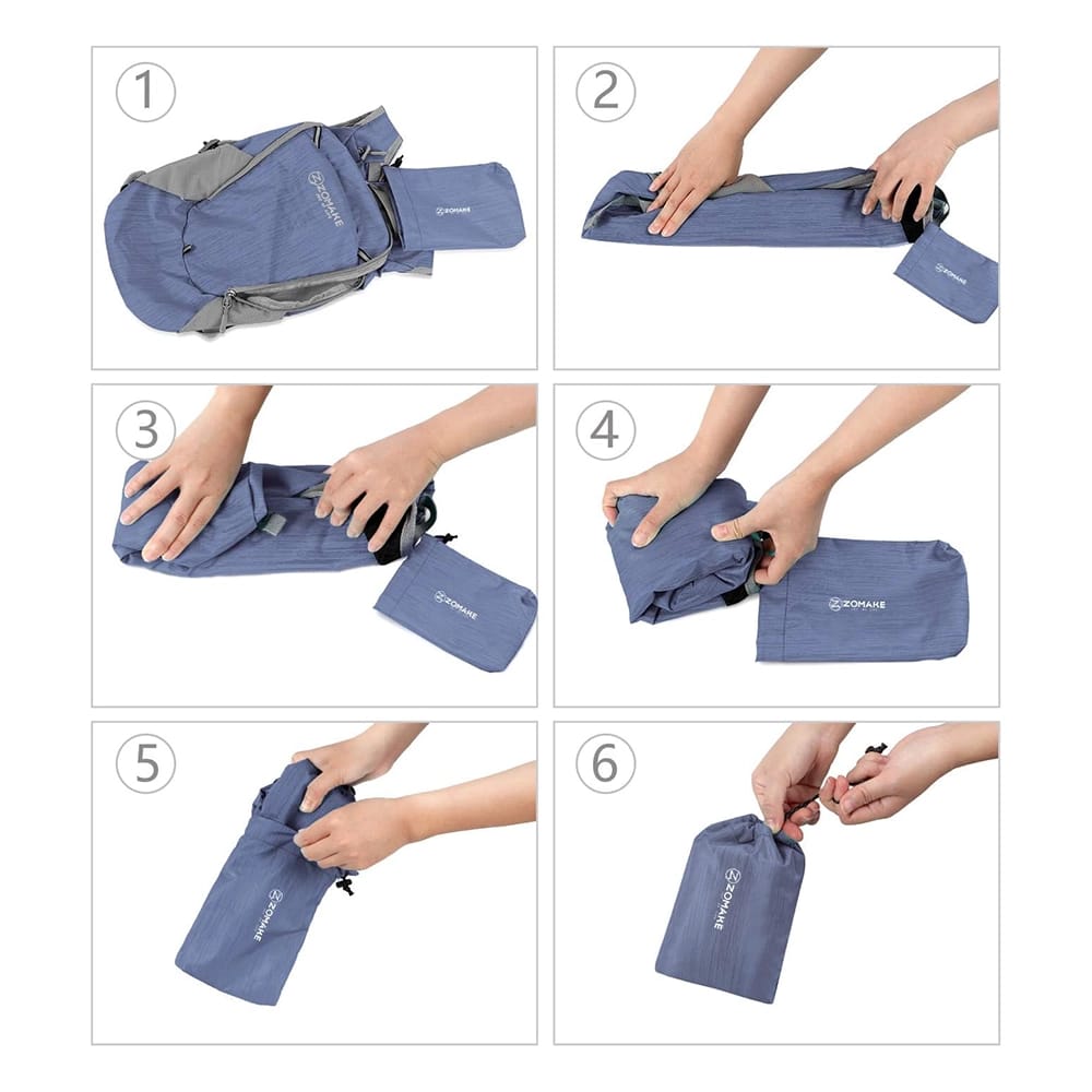 ZOMAKE Ultra Lightweight Packable Backpack, 18L, Navy