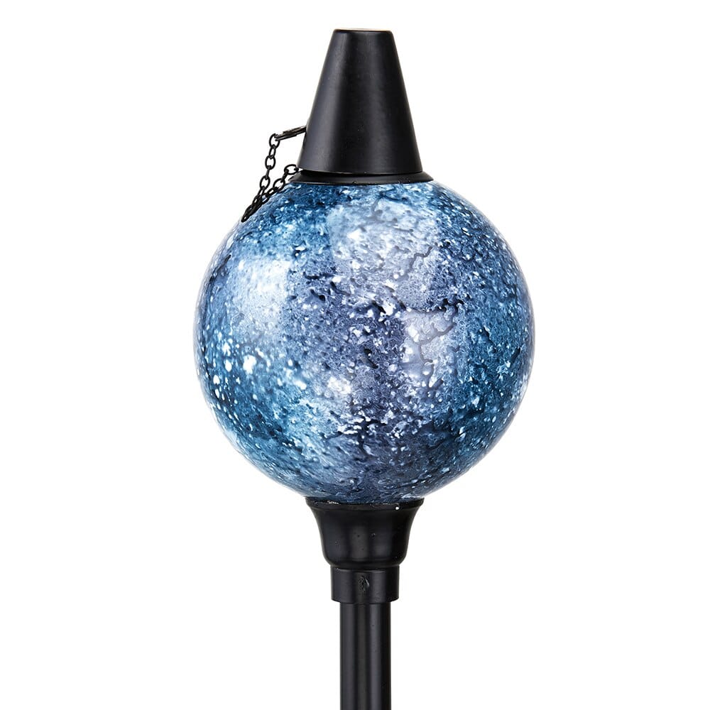 Adjustable Glass Gazing Ball Torch