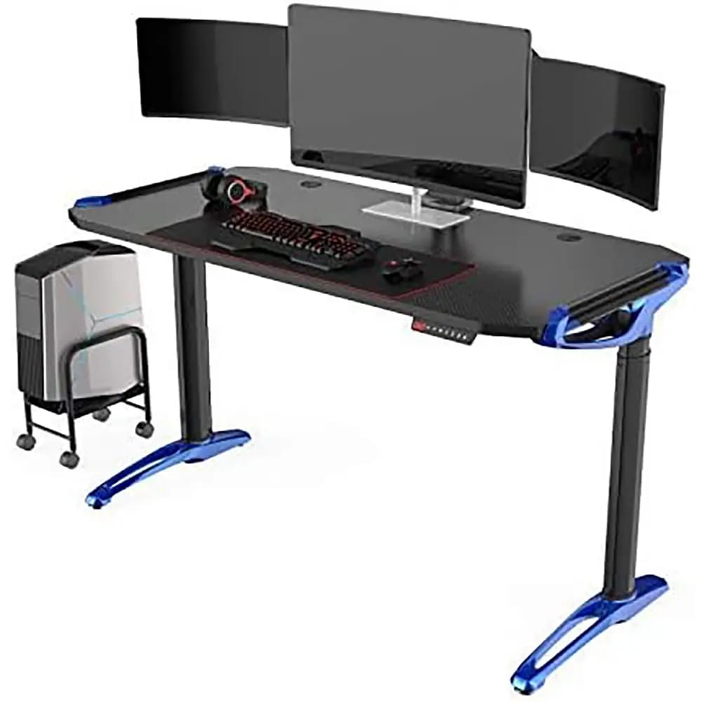 Eureka Ergonomic Electric Height Adjustable Desk Base, Blue