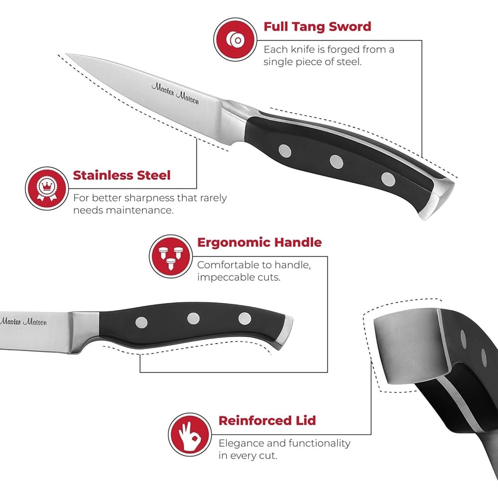 Master Maison 3.5" Stainless Steel Paring Knife