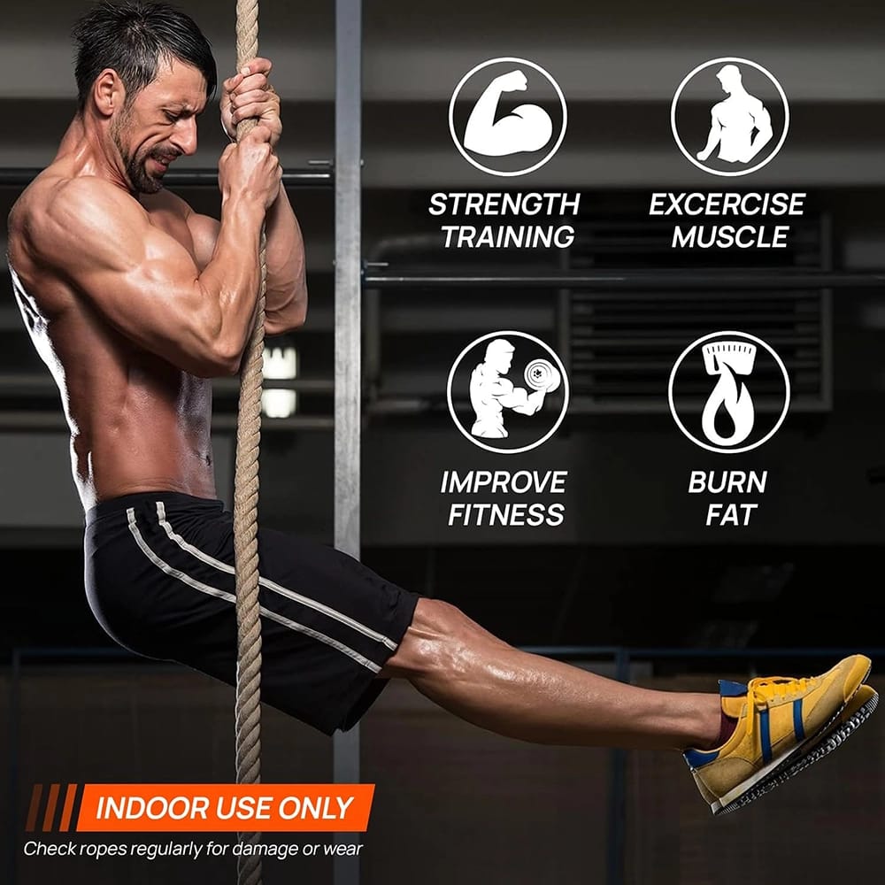Yes4All Gym Climbing Rope, 15'