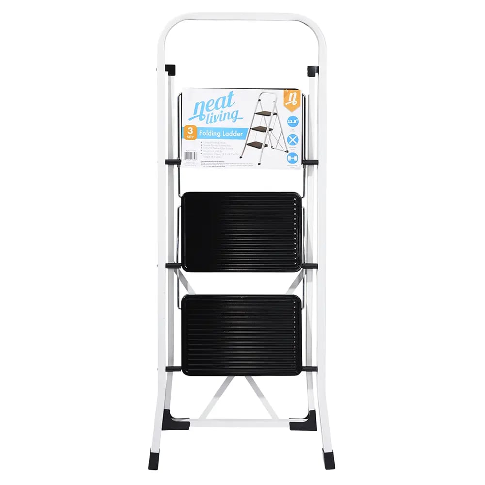 Neat Living 3-Step Folding Ladder, 40.6"