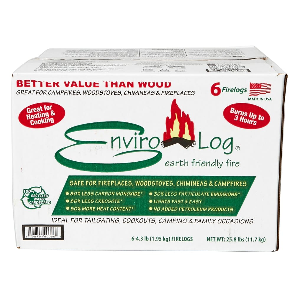 EnviroLog Earth Friendly Firelogs, 6 Count