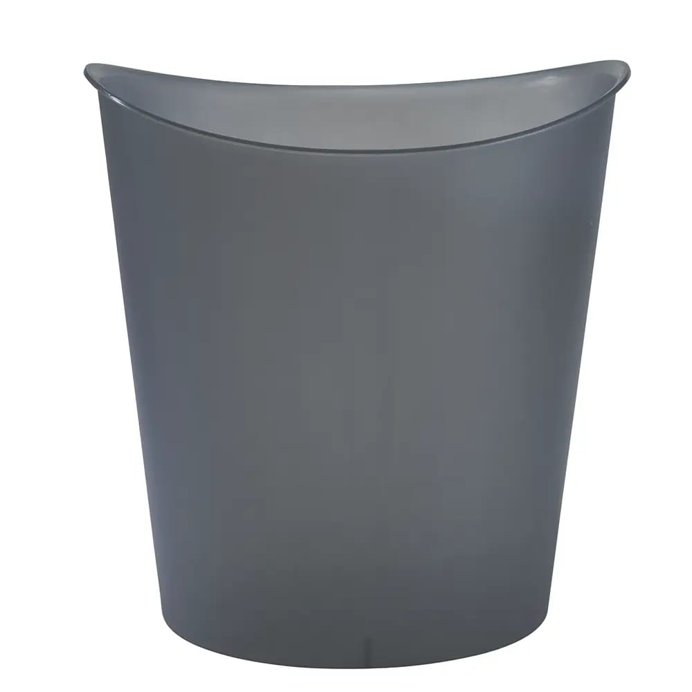 Gray Oval Wastebasket, 3 Gal