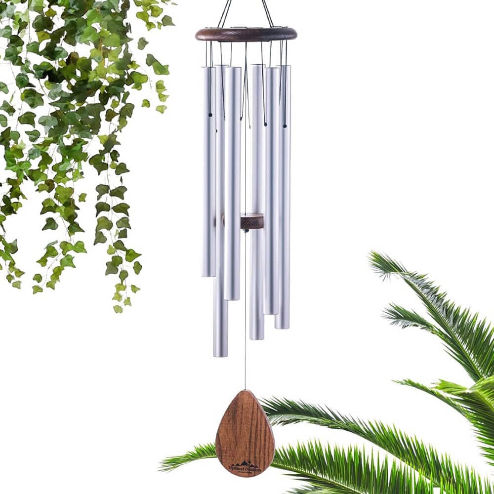 UpBlend Outdoors Havasu 38" Wind Chime, Silver