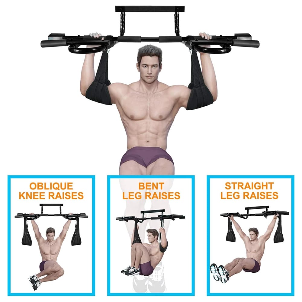 Yes4All Door Chin Up Bar with Ab Straps