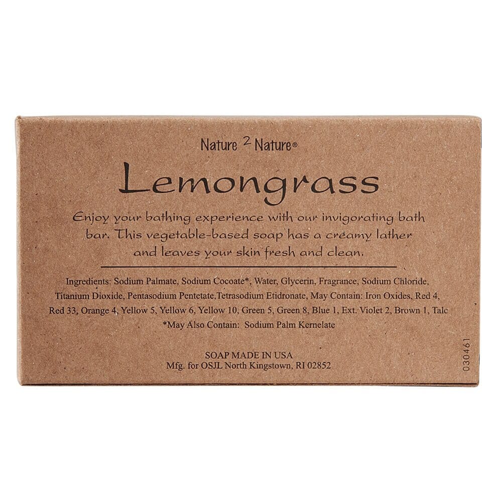 Nature 2 Nature Lemongrass Invigorating Bath Soap, 5.5 oz