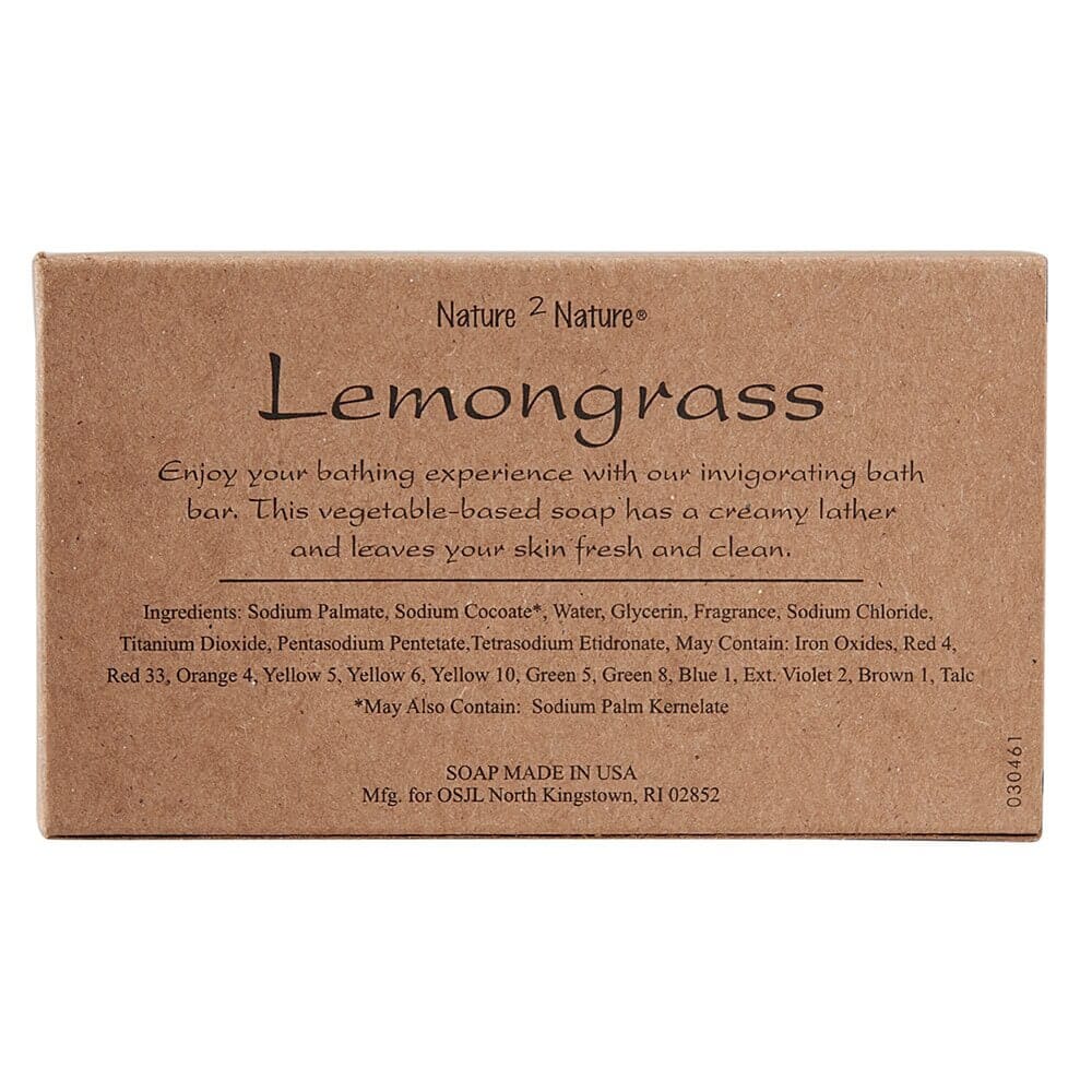 Nature 2 Nature Lemongrass Invigorating Bath Soap, 5.5 oz