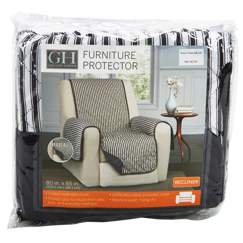 Gregory Harper Reversible Printed Recliner Protector, 80" x 65"