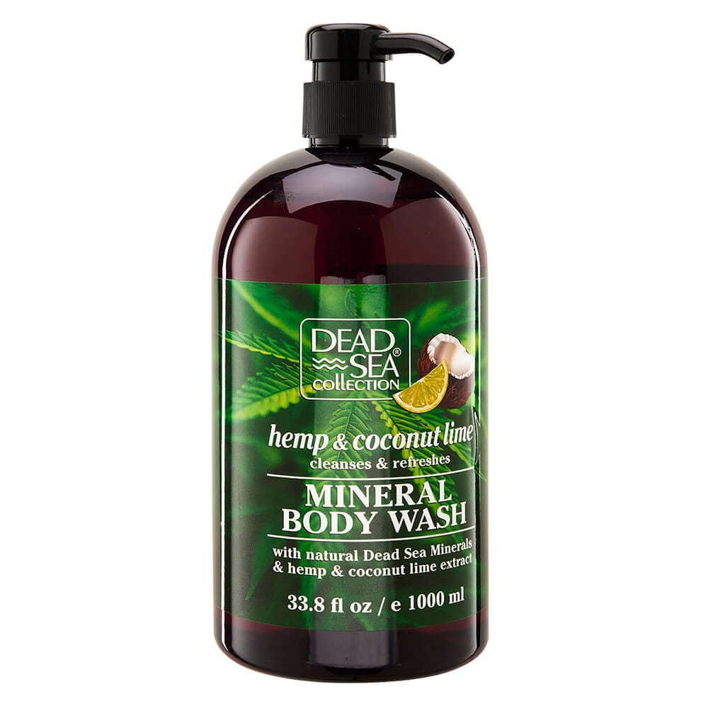 Dead Sea Hemp and Coconut Lime Mineral Body Wash, 33.8 oz