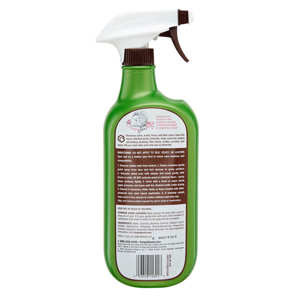 Simple Green Bio-Active Stain & Odor Remover, 32 oz