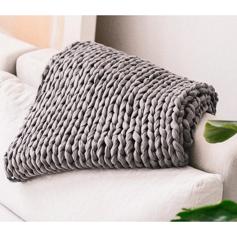 Lets Cuddle Weighted Blanket, Ash, 15 lbs