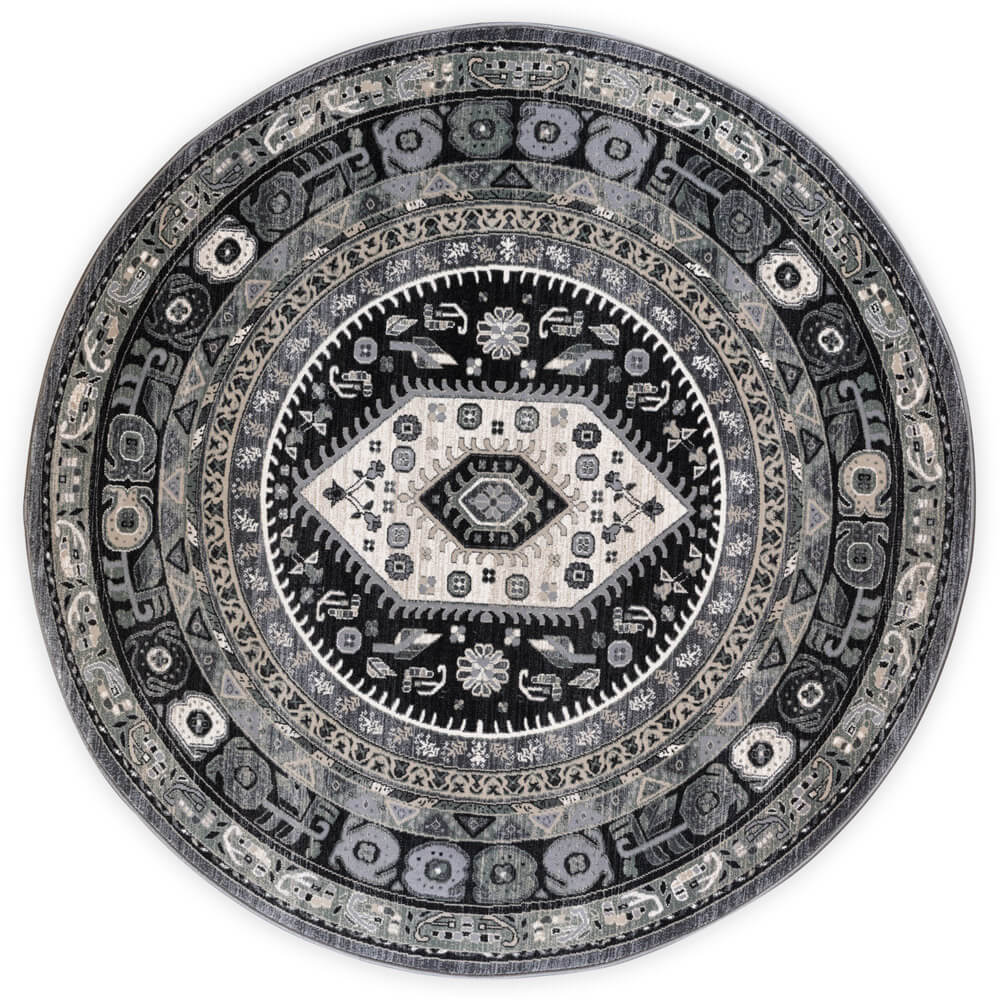 Gramercy Area Rug, 5'3" Round 1.5 Million Point