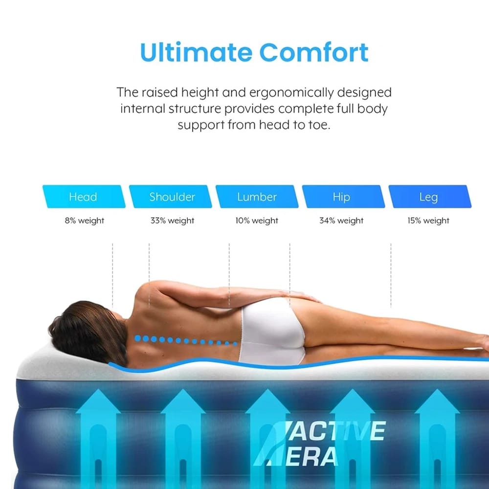Active Era Premium 20" Self Inflating Air Mattress, Queen