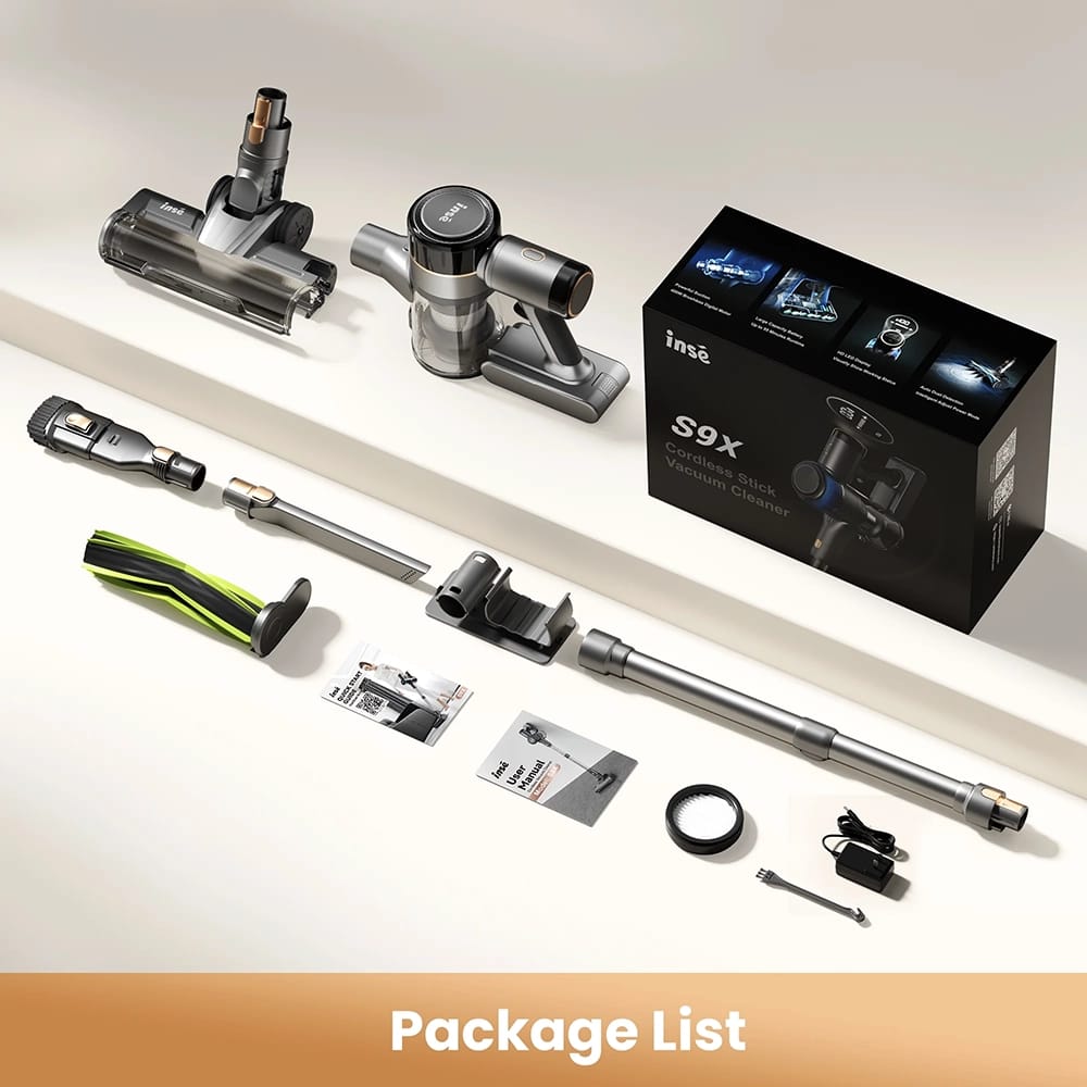 INSE Cordless Stick Vacuum, Blue