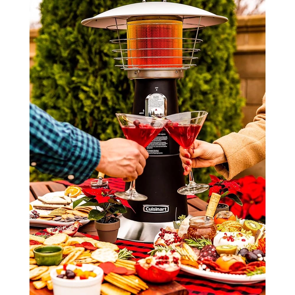 Cuisinart Portable Tabletop Patio Heater, Red, 11,000 BTU