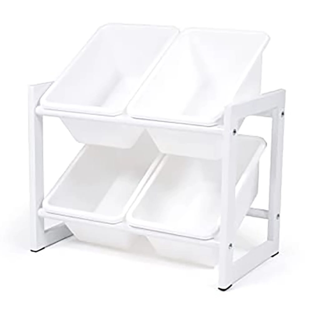 Humble Crew 4 Bin Toy Organizer, White