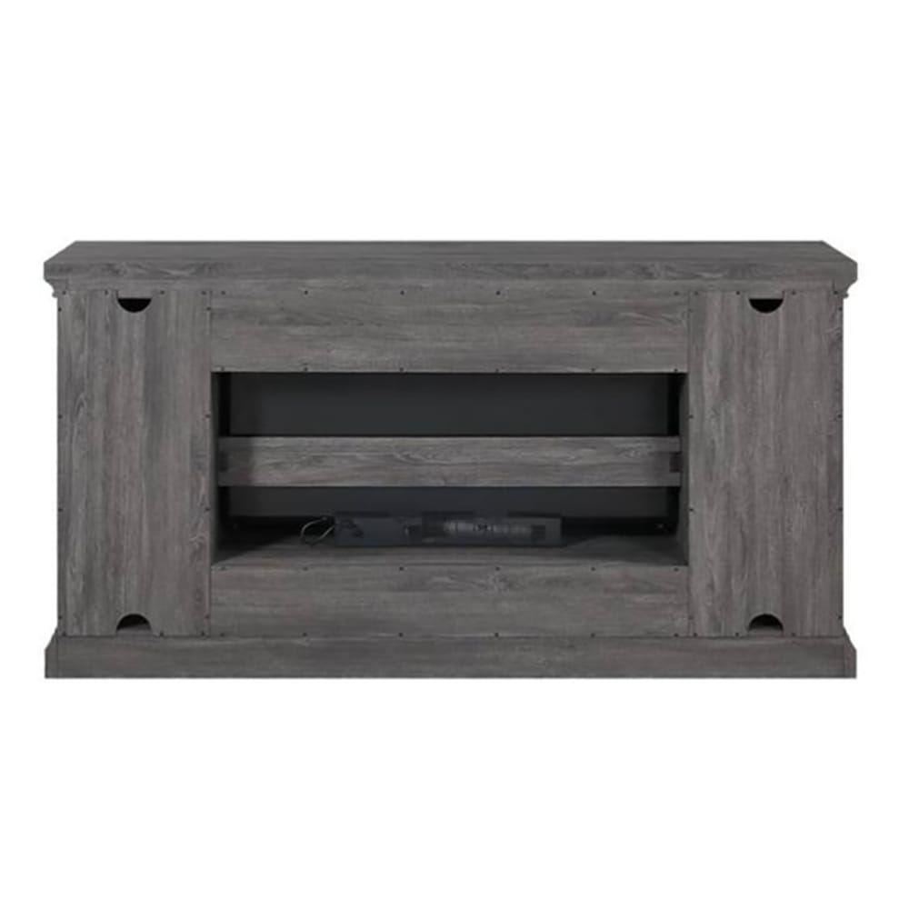 Whalen 74-Inch Freestanding Fireplace Console, Ash Gray