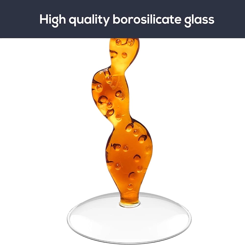 Regal Trunk & Co. Cactus Shaped Wine Glasses, Set of 2