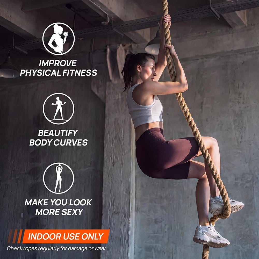 Yes4All Gym Climbing Rope, 15'