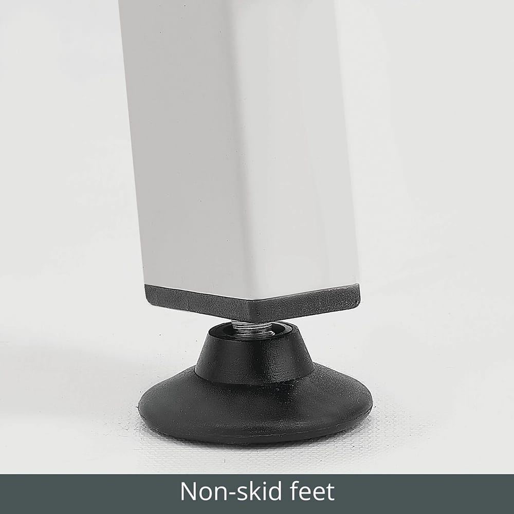 mDesign Freestanding Bathroom Towel Ladder, Gray