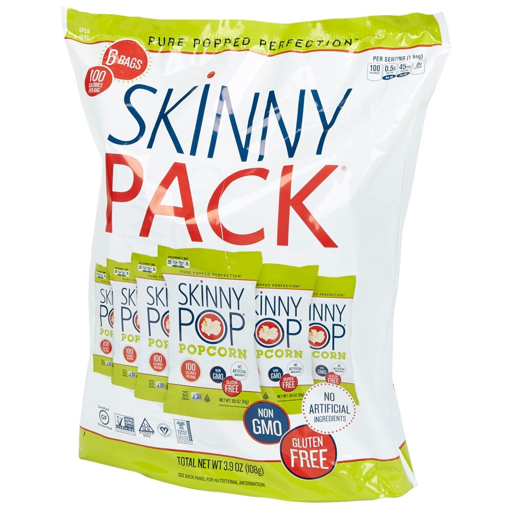 Skinny Pop Popcorn, 6 Pack