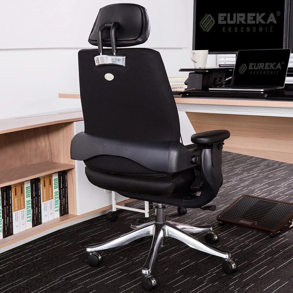 Eureka Ergonomic Swing Office Chair, Black